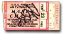 Ticket stub